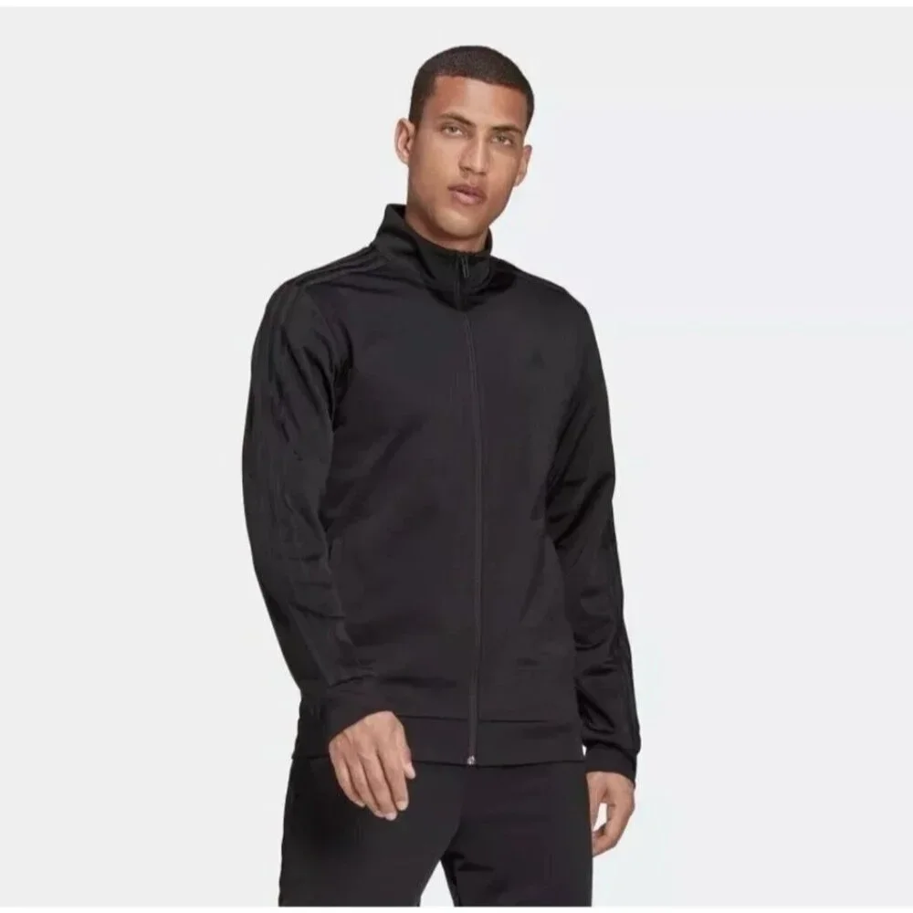 NEW Adidas Tricot  Men's XL Black Full-Zip Track Jacket G1557